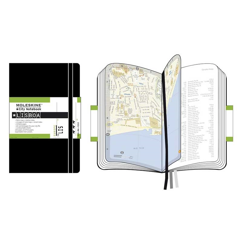 Een City Notebook LISBOA ** zonder recht van retour ** koop je bij Moleskine.nl